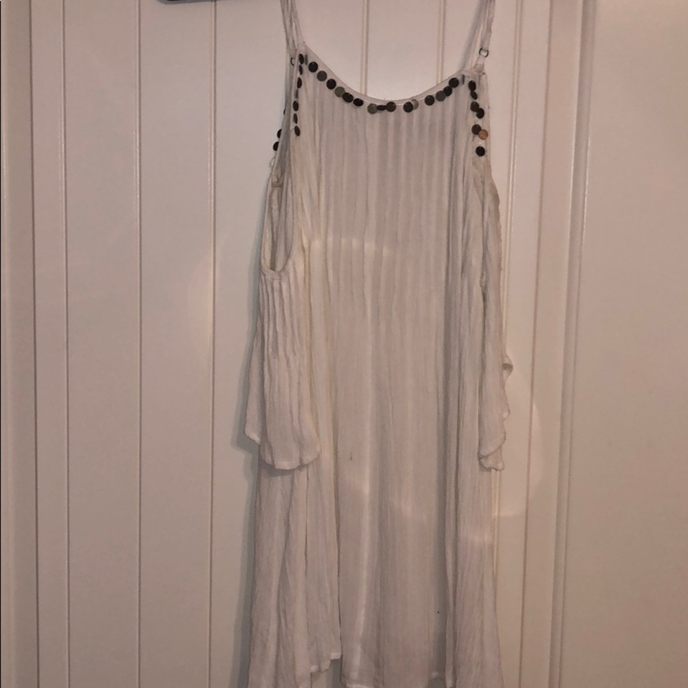white off the shoulder dress